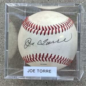 LA Dodgers Joe Torre Signed MLB Baseball Rafael Furcal Juan Castro Jason Repko